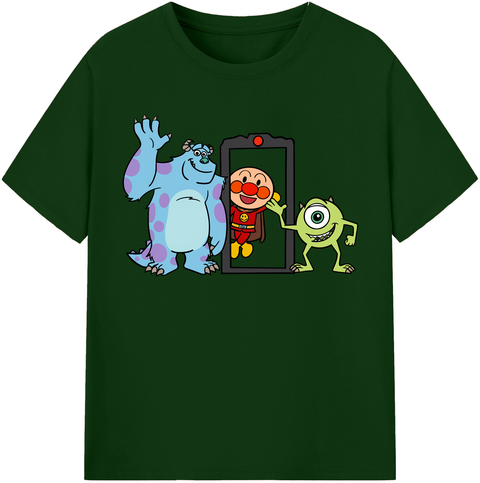 （画像用） アンパンマン Anpanman 綿100％半袖Tシャツ（フロントプリント）